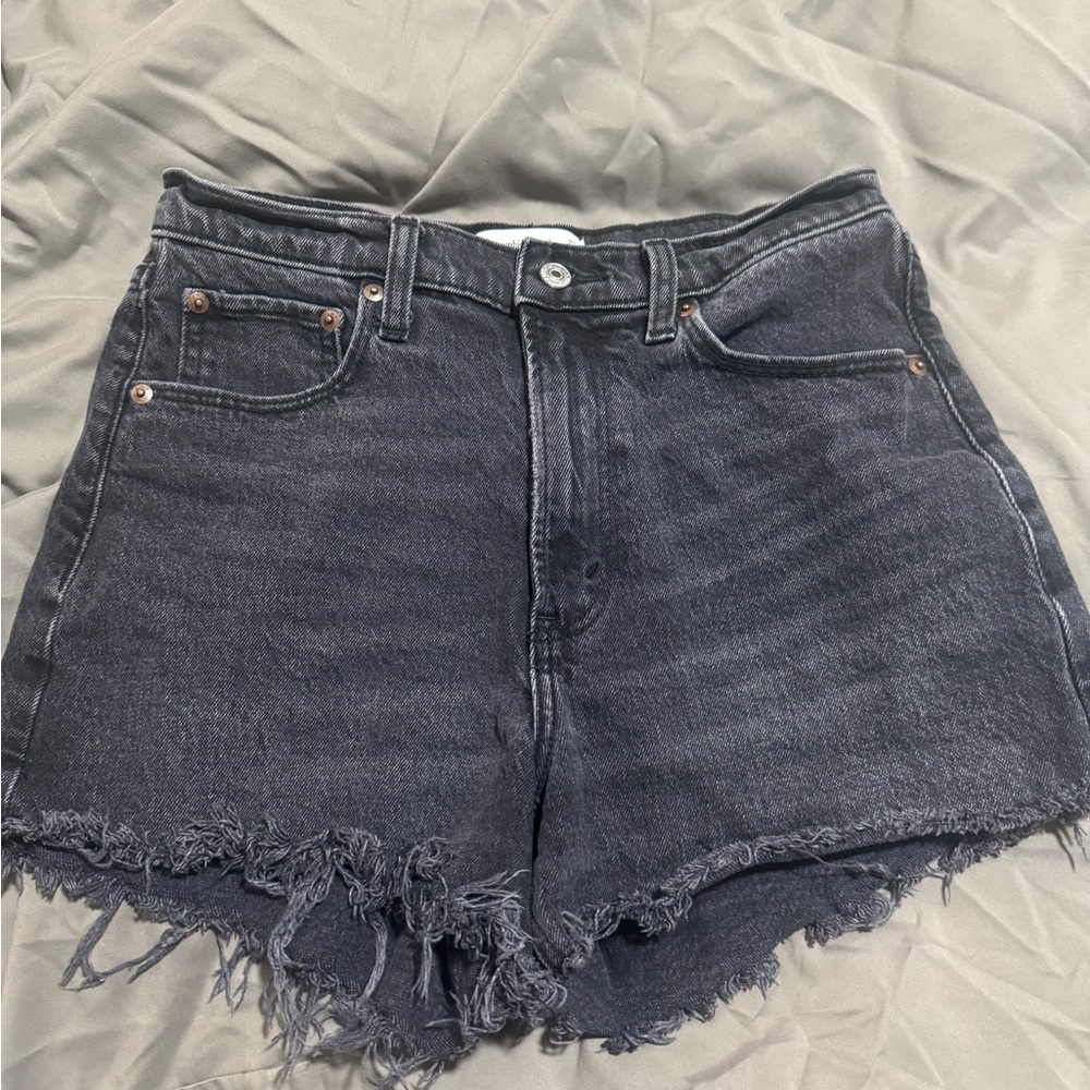 Abercrombie & Fitch Dark Gray Jean Shorts